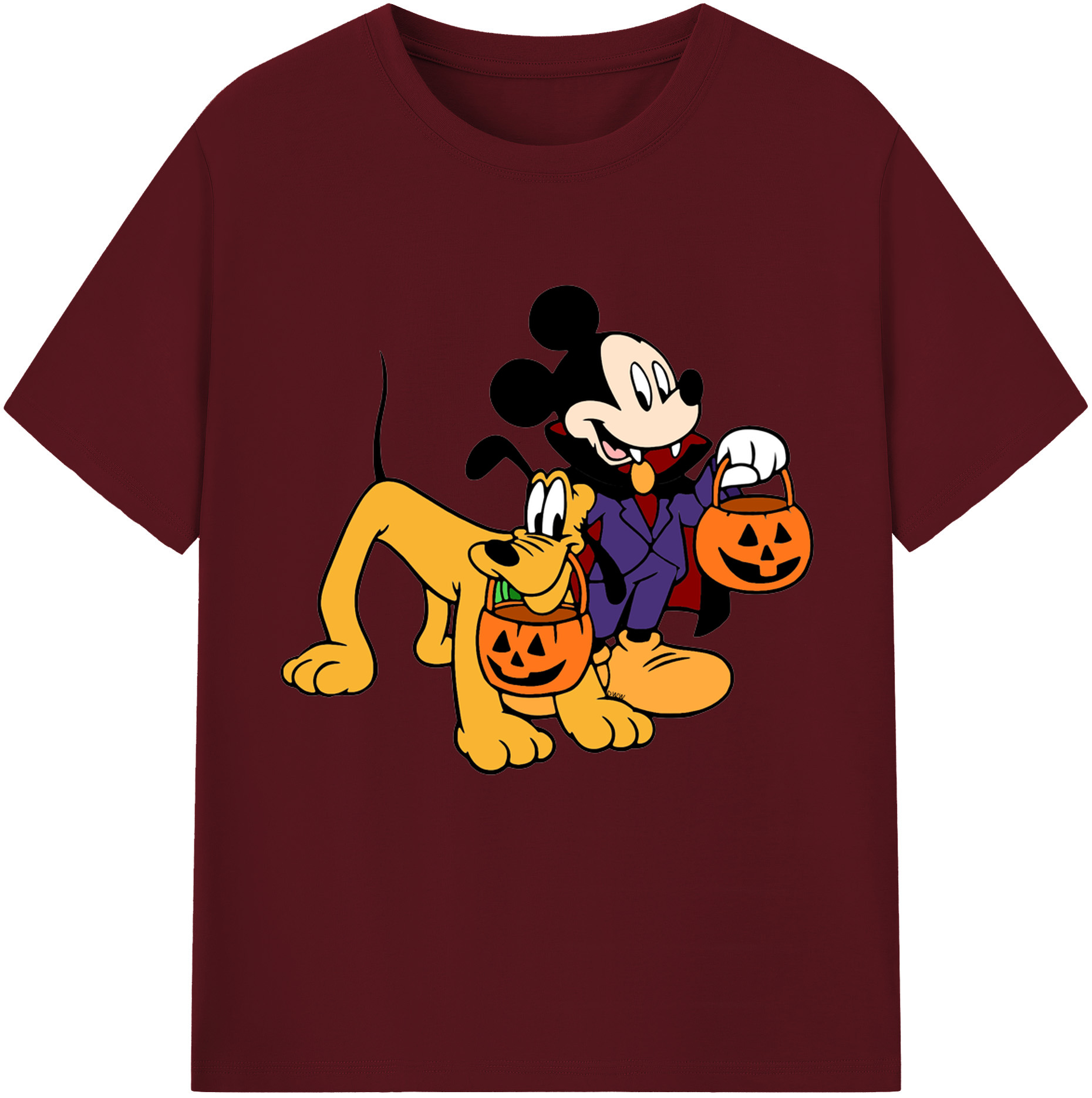 （画像用） ミッキーマウス Mickey Mouse 綿100％半袖Tシャツ（フロントプリント）